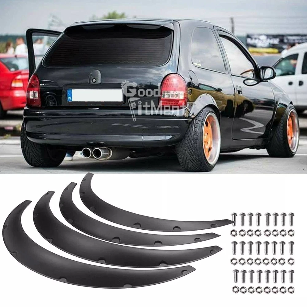 Opel Corsa B + Combo Passage de Roue Aile Kotflügelverbereiterung Noir Aussi Gsi