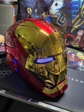 AutoKing Iron Man MK5 Helmet Mask English Voice-control Open-close Light-up Mask