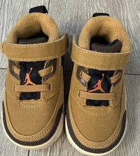 Jordan Spizike Low Baby/Toddler Shoes Flax/Black/Sanddrift/Baroque Brown Sz 4