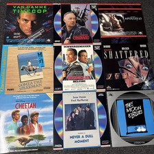 Laserdiscs Lot of 9 Movies see photos for titles LD