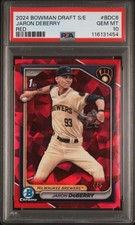 Jaron DeBerry 2024 Bowman Chrome Draft Sapphire BDC-6 (1st) 🛑 Red /5 PSA 10 GEM