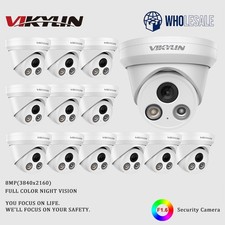 VIKYLIN 4K 8MP Dual Light Turret IP Camera Full Color IR Built-in MIC Wholesale