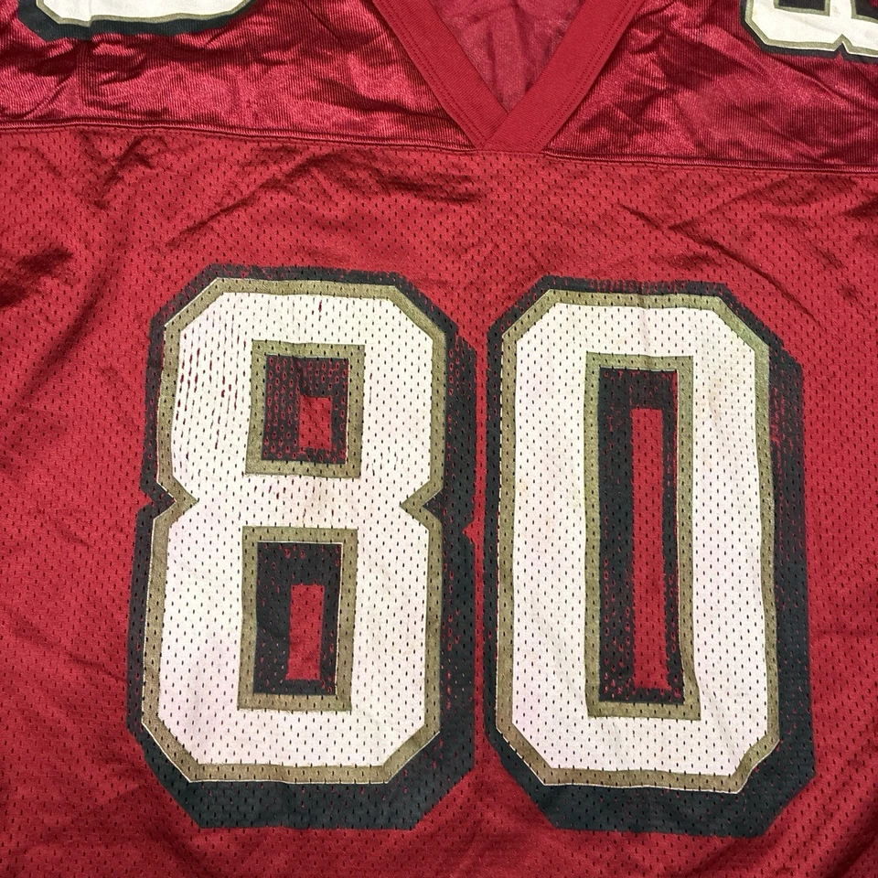 Camiseta deportiva vintage años 90 NFL San Francisco 49ers Jerry Rice #80 logotipo talla L Foto 3 de 4