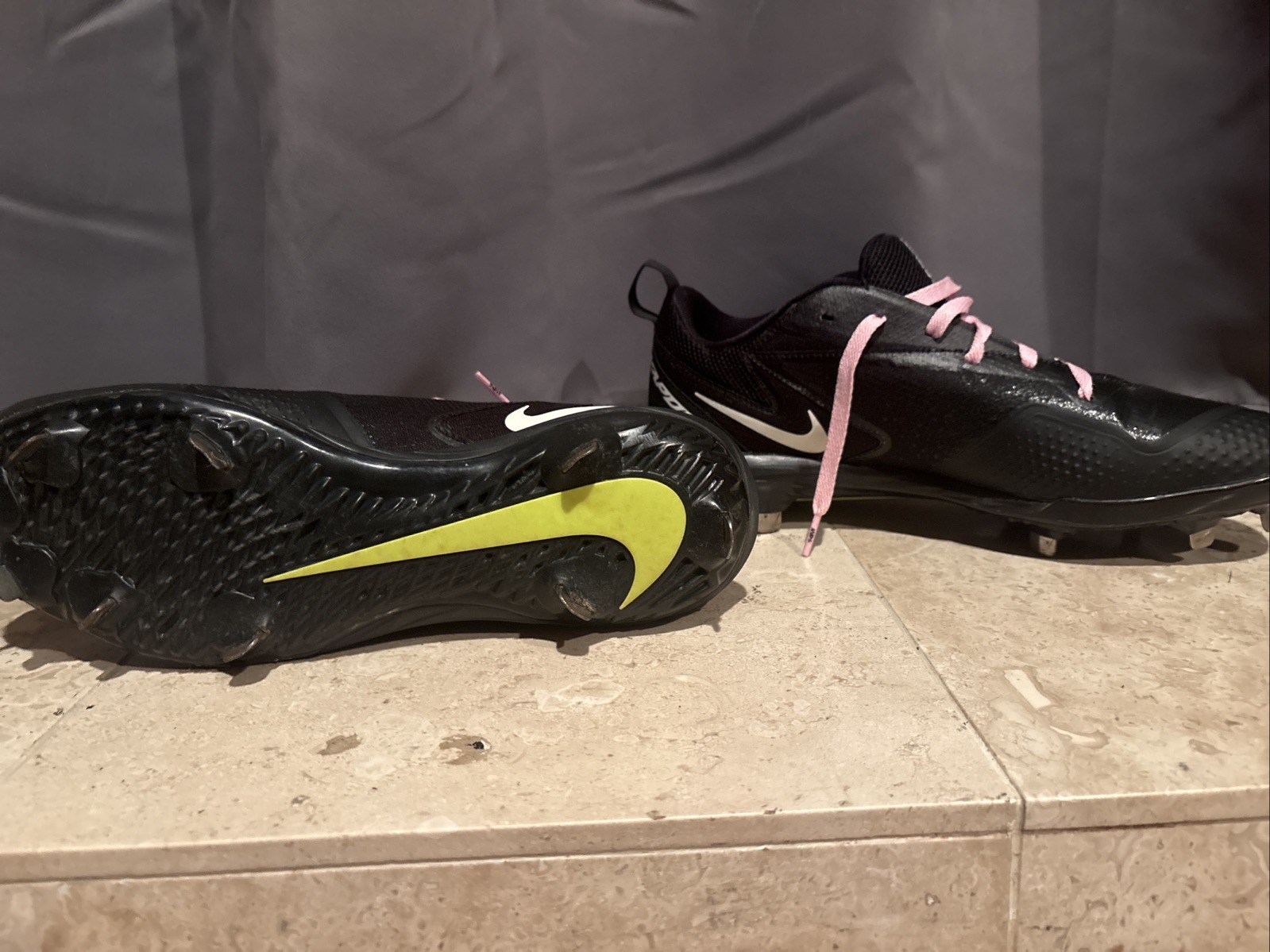 Nike Baseball Cleats Men's Size 11.5 Black/White 414990-011