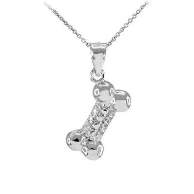 Halskette mit Anhänger Hundeknochen .925 Sterlingsilber