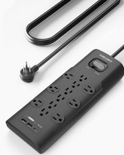 Surge Protector Power Strip, Surge Protector with 12 Outlets and 4 USB Ports,...