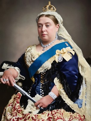 Queen Victoria Great Britain Colorized Portrait Photo Poster Art Print PICK SIZE