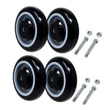 Shopping Cart Wheel 5" x1.25" 5/16" Axle Polyurethane Wheel - Load Capacity
