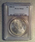 1884-O Morgan Silver Dollar PCGS MS64 (602)