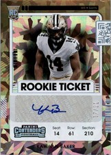 2021 Panini Contenders Cracked Ice #258A Kawaan Baker Auto /21 - FB