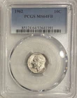 PCGS 1962 Roosevelt Dime MS64FB 10C Silver