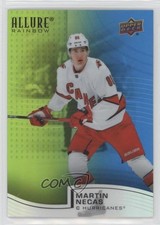 2021-22 Upper Deck Allure Rainbow Green Blue 237/299 Martin Necas #R-79 po4