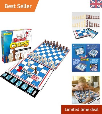 Multi-Schnellschach Set für Kinder 6+, Spaß Strategiespiel - Weiß
