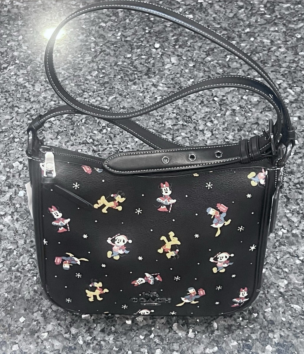 Disney x Coach Ellie File Bag & Zip Wallet w/ Holiday Print Mickey