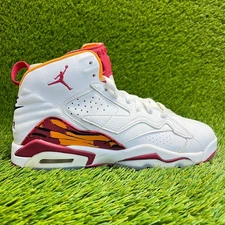 Nike Air Jordan Jumpman MVP Boys Size 7Y White Orange Basketball Shoes Sneakers