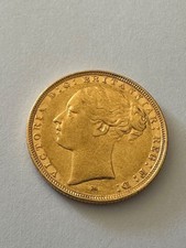 1881 queen victoria young head gold sovereign Melbourne Mint