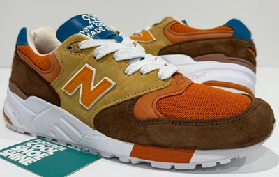 NEW BALANCE 999 J. CREW CANYON ROAD BROWN ORANGE CURRY BLUE WHITE M999JCD 997 9 - Photo 1/4