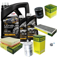 Mann Inspektionspaket 7L Mannol Longlife 5W-30 FüR Audi A4 2.6 2.8 Quattro