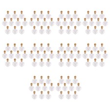 100 Pezzi Vetro Sughero Bottiglia Bicchieri Fiale Lana Bottiglia Pendenti Forma Cuore T9G7