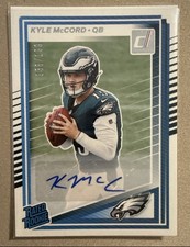 2025 Donruss Kyle McCord /199 RC AUTO SP RATED ROOKIE #325 Eagles Rookie