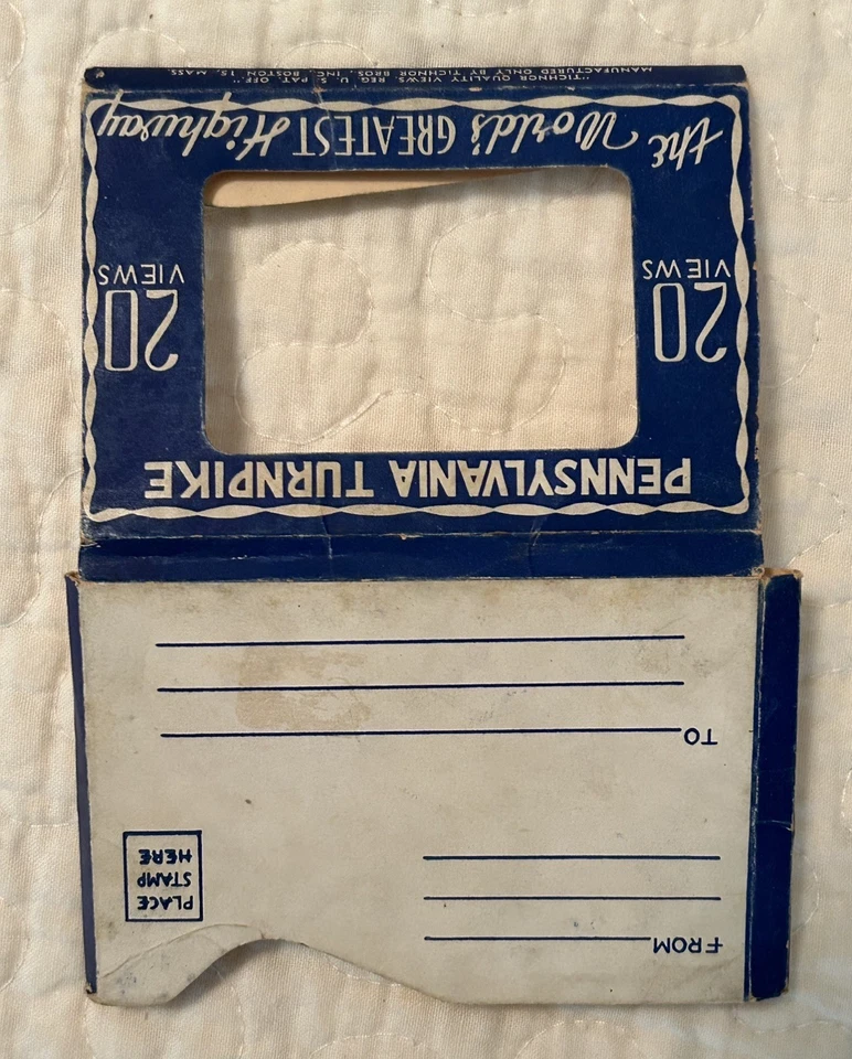 PENNSYLVANIA PEAJE - Juego de 20 vistas. Color lino tintado. Años 40 Foto 2 de 4