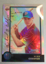 1998 Bowman Chrome Mike Cuddyer International Refractor RC #148 Rookie Twins