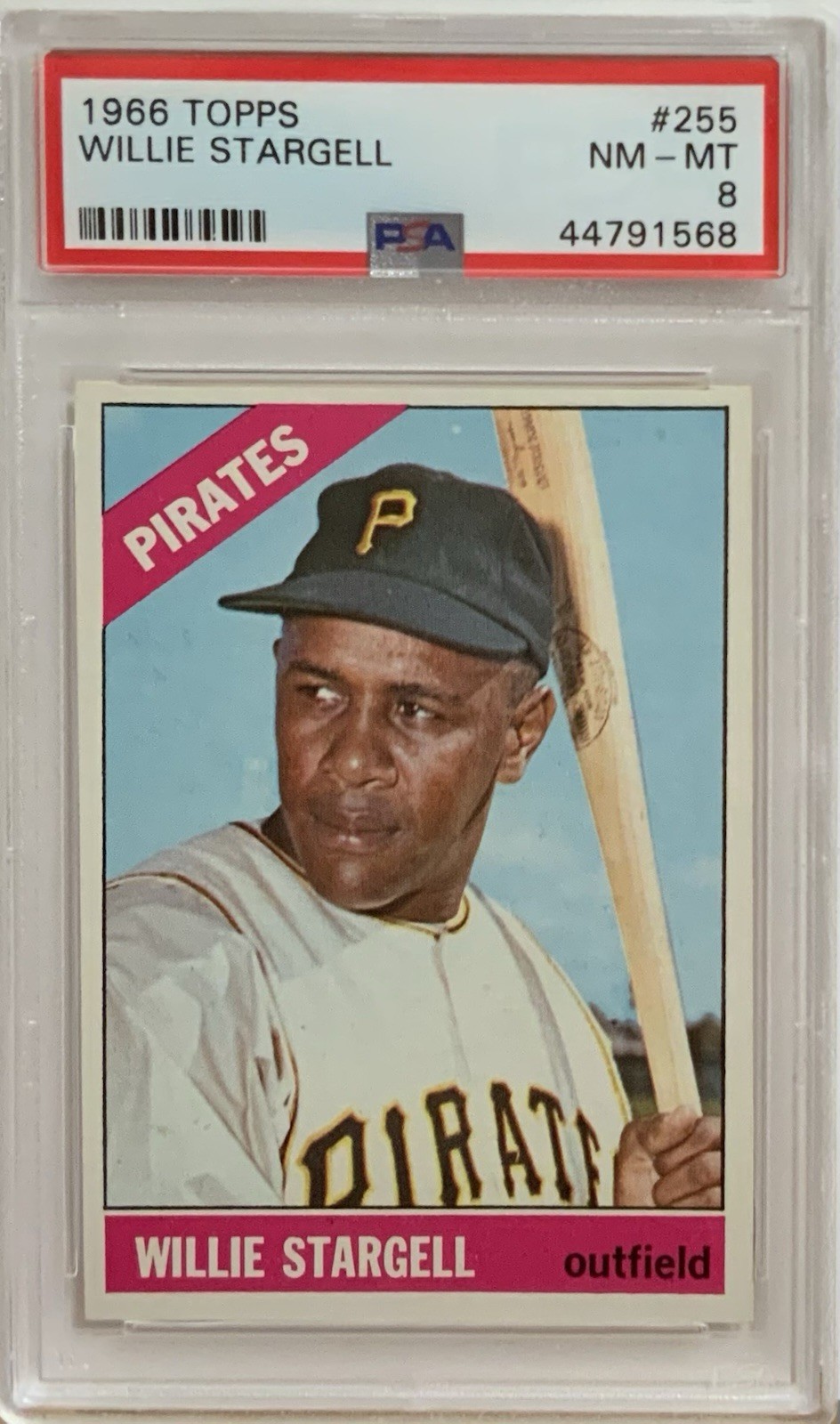 1966 Topps - Willie Stargell #255 PSA 8 NM-MT
