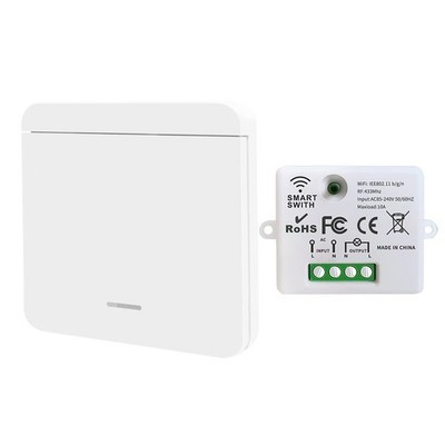 DieseRC Mini Wireless WiFi Switch, 2500W 10A RF Relay Fernbedienungsempfänger mi