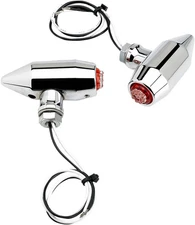 Joker Machine Vega LED Turn Signals/Marker Lights Chrome - Red LED 05-56-RC