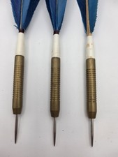 Vintage Accudart Solid Blue Feather Set Of Darts