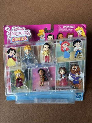 Disney Princess Comics Glitter Pack Set of 5 Mini Figurines by Hasbro