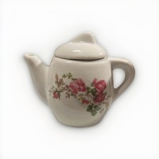 Vintage Childs Play Tea Set - 9 Piece Porcelain China Rose Pattern