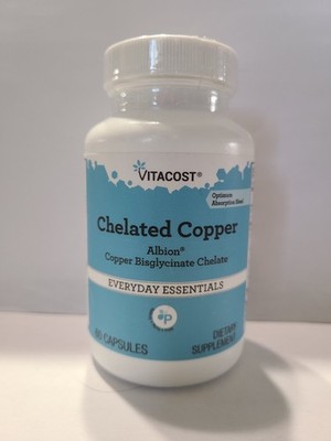 Vitacost Chelated Copper - 60 Caps