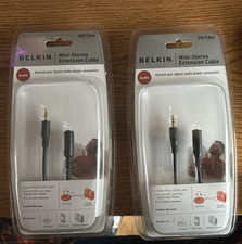 Belkin 3.5mm Audio 6 Ft Mini-Stereo Extension Cable 2-Pack