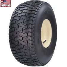 Heavy Duty Soft Turf Tires Anti-Skid Riding Mower Puncture Resistant Deep Tread