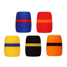 5Pcs Wireless Handheld Microphone Cover Colorful Windproof Washable Sponge Foam