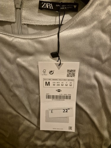Zara Silky Crop Top, size M - brand new, RRP £22.99 - Bild 3 von 4