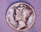 1926-D Mercury Head Silver Dime    **214-6B
