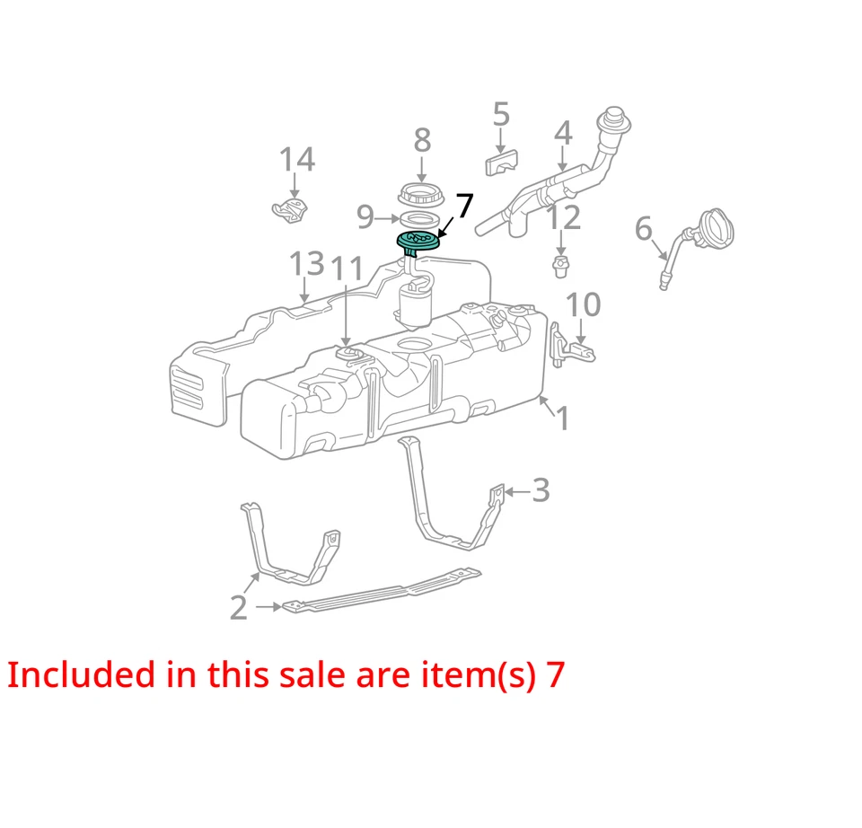 Fuel Pump Gasoline Front Midship Tank Fits 99-04 FORD F250SD PICKUP 1480872 - Imagem 3 de 4