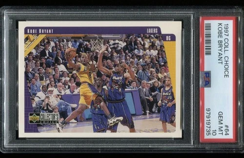 1997-98 Upper Deck Collector's Choice Basketball #64 ~Kobe Bryant~ PSA 10 GEM MT