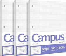 5x5 Graph Paper 8.25x11 Inches Loose Leaf Paper 300 Sheets Smooth Writing