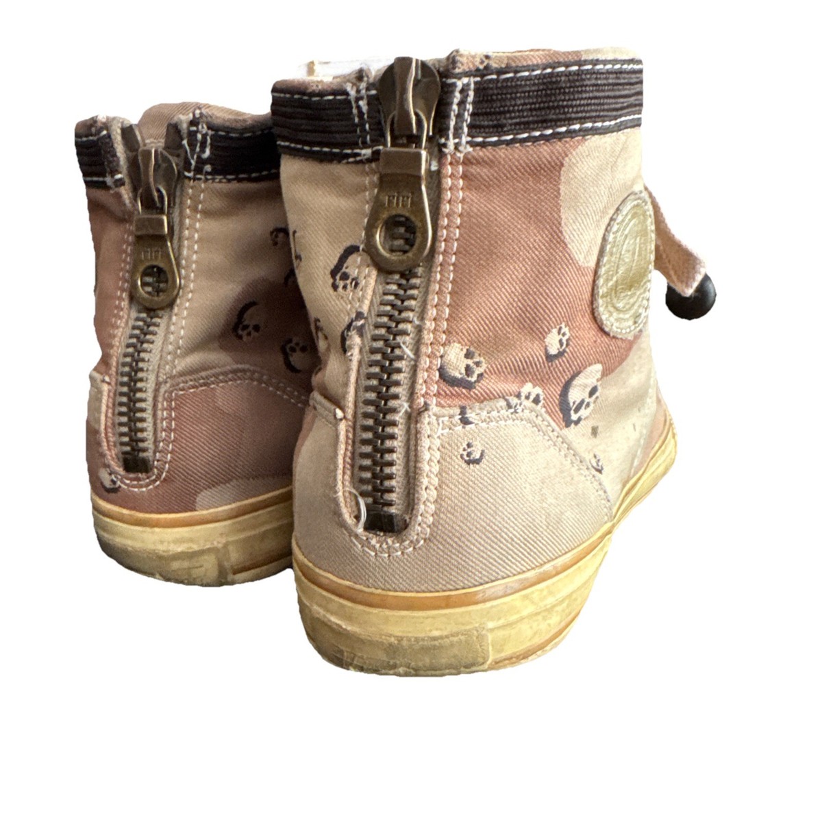 Vintage visvim x mastermind japan High Top Skull Sneakers Beige US Size 8 Used View 6