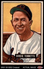 1951 Bowman #257 Birdie Tebbetts Indians 3.5 - VG+