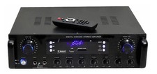 Amplificador Híbrido MR DJ AS305 Incorporado Bluetooth USB/SD Lector de Tarjetas Sintonizador AM/FM