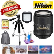NIKON 18-300MM F/3.5-6.3G ED AF-S DX VR Lens with 1 Year Warranty, Sandisk 64GB