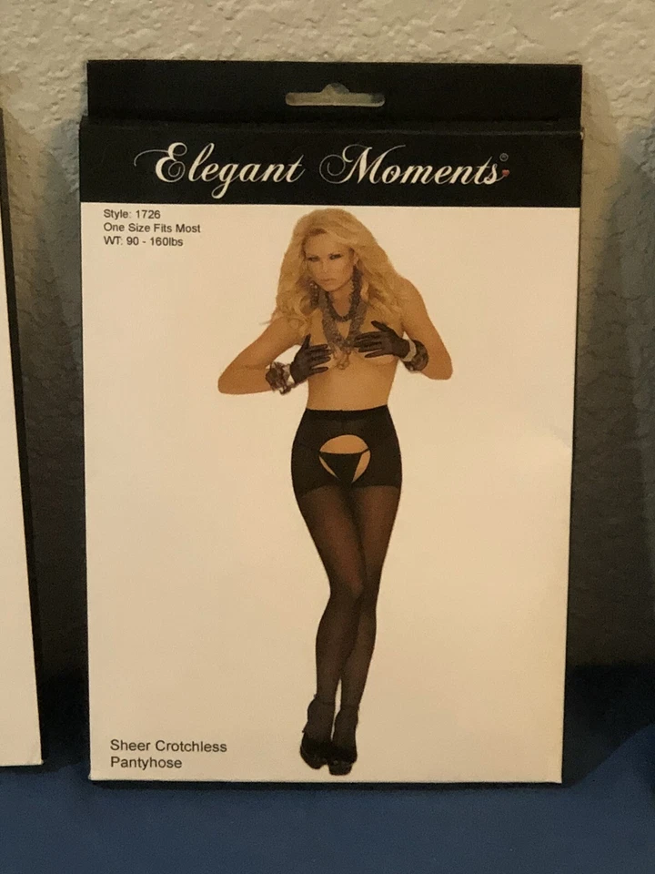 MOMENTOS ELEGANTES Lote de 7 Pantimedias Transparentes Sin Entrepierna Muslo Alto con Top de Encaje Foto 3 de 4