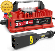 18 AMP 36 Volt Golf Cart Battery Charger for EZGO TXT with D Style Plug