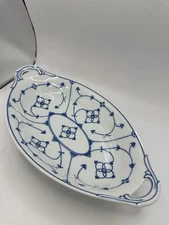 Reinecke Gegrondet 1796 German Serving Bowl Vintage Oval Double Handled