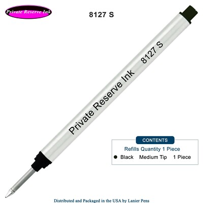 1 X - Private Reserve Ink 8127 Long Capless Rollerball made by Schmidt - Black
