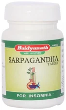Baidyanath SARPAGANDHA Tablets (50tab) Ayurvedic Helpful in Insomnia